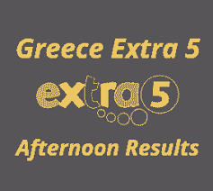 Greece Extra 5 Afternoon Results for Today Tuesday 06 December 2022