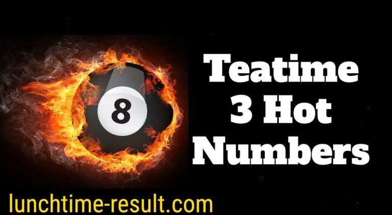 Teatime 3 Hot Numbers For Today 30 November 2022